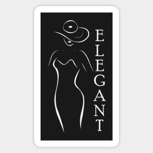 Elegant Lady Sticker